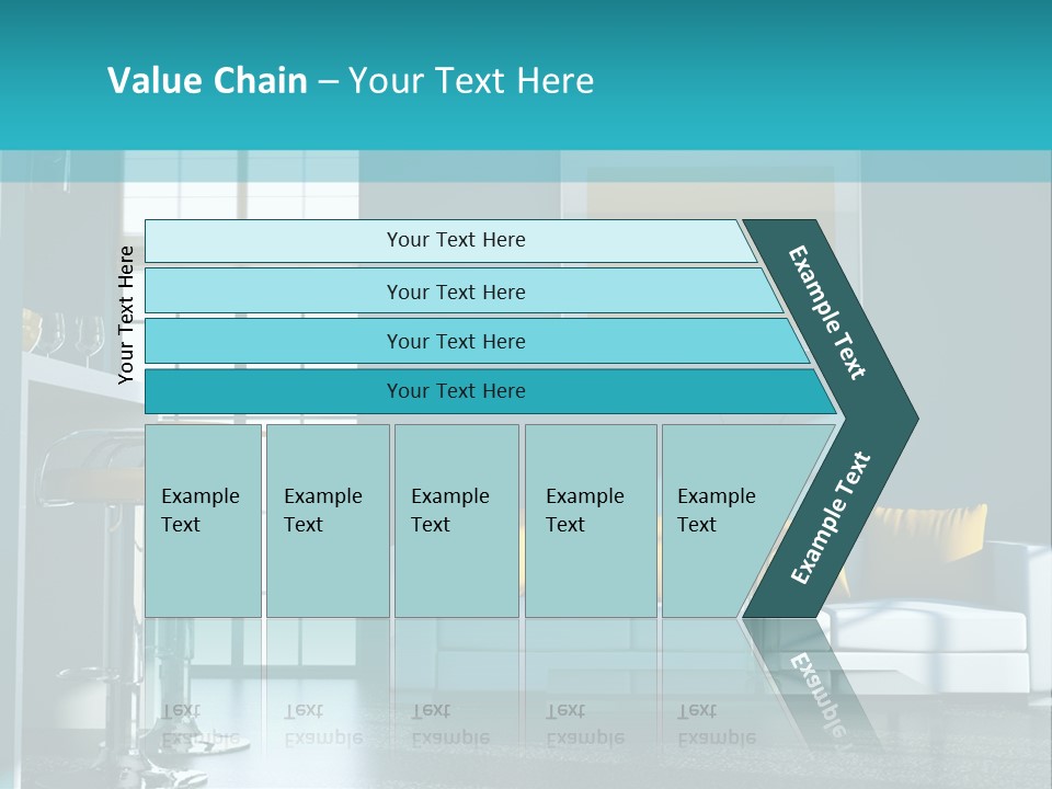 Koch Couch Dekowand PowerPoint Template