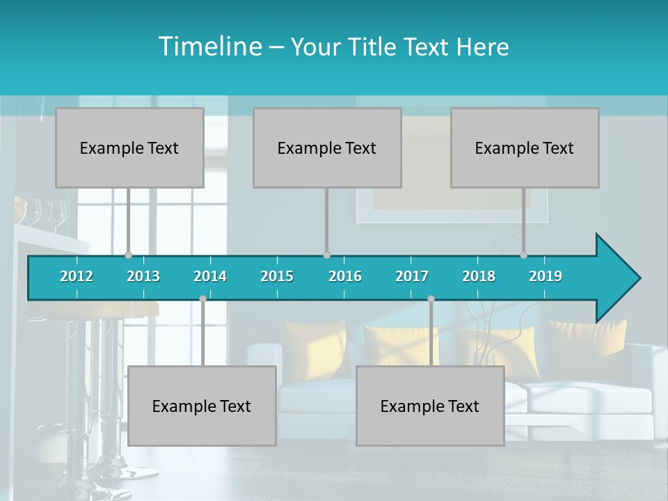 Koch Couch Dekowand PowerPoint Template
