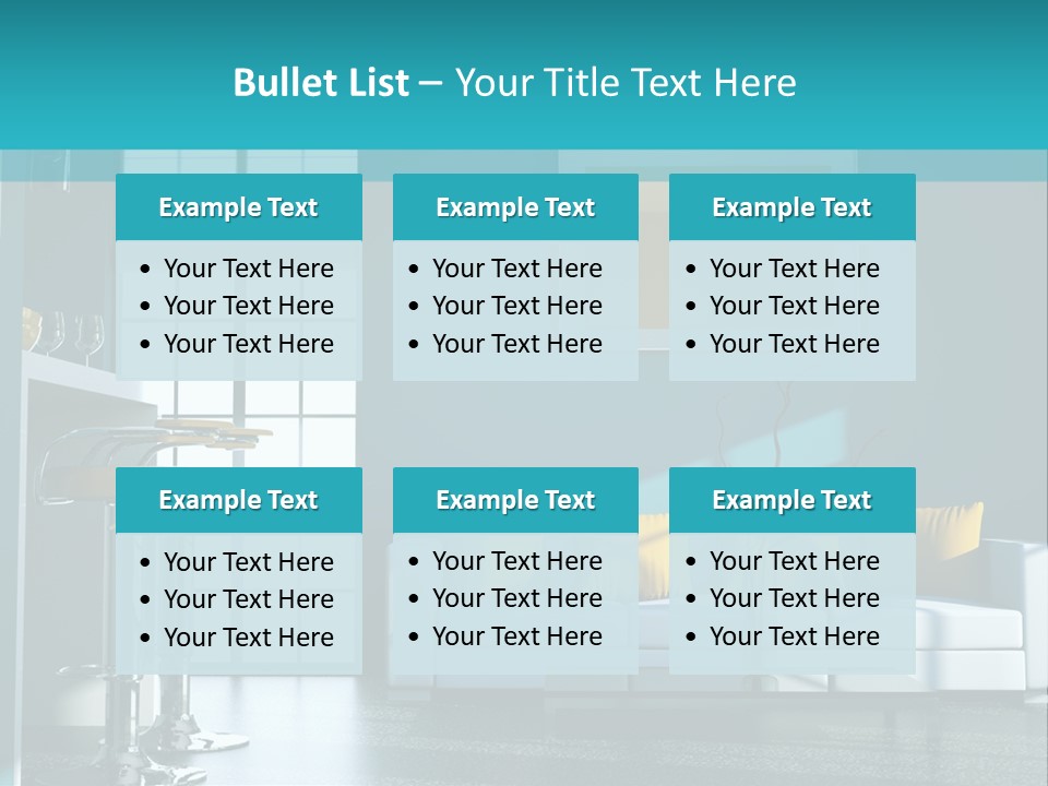 Koch Couch Dekowand PowerPoint Template