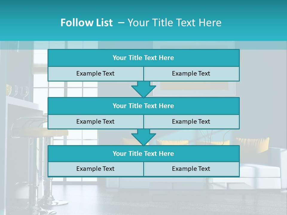 Koch Couch Dekowand PowerPoint Template