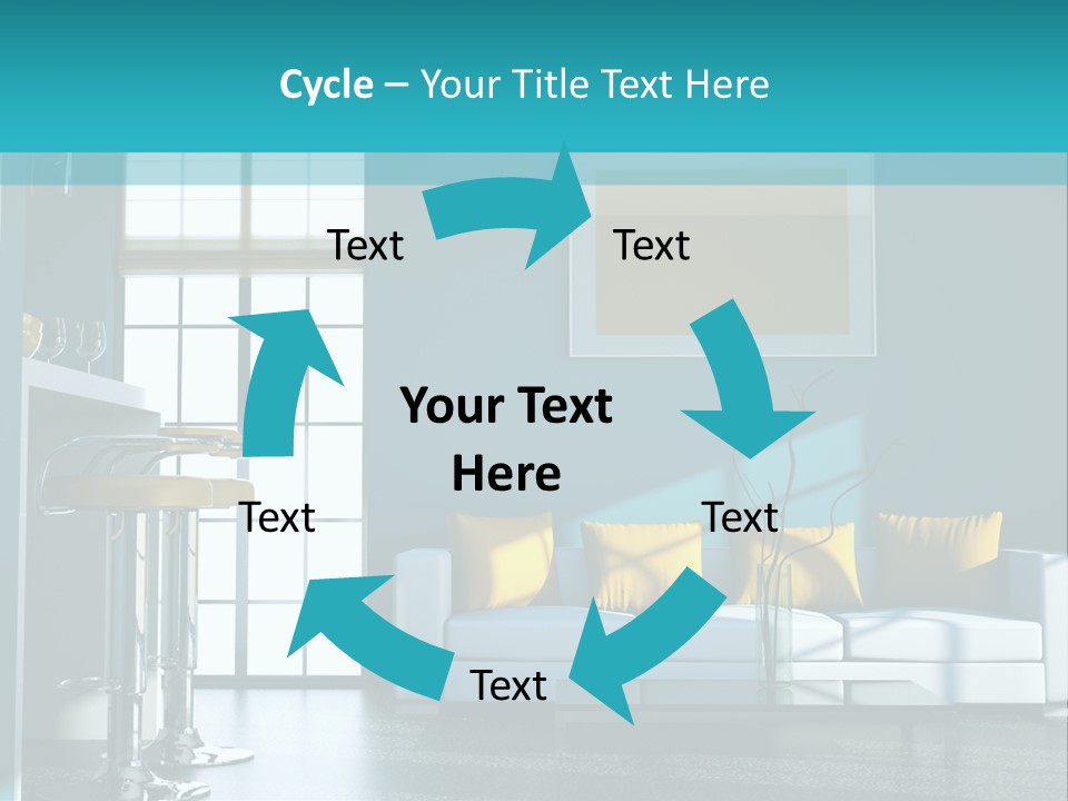 Koch Couch Dekowand PowerPoint Template