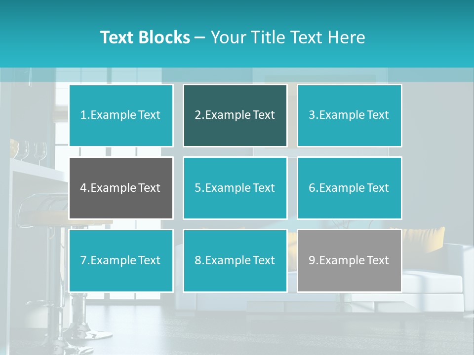 Koch Couch Dekowand PowerPoint Template