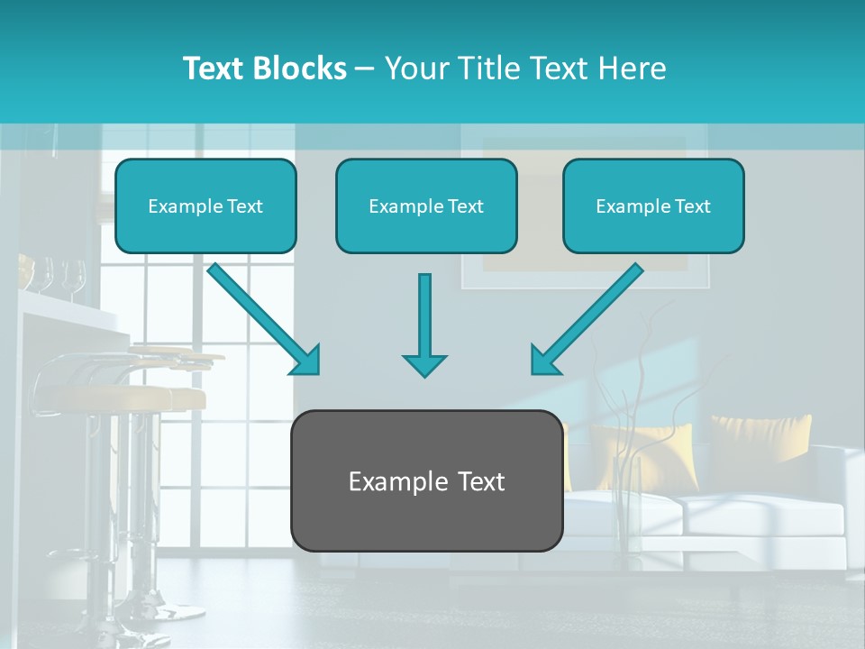 Koch Couch Dekowand PowerPoint Template