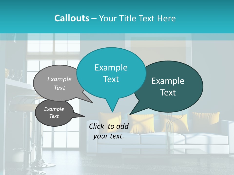 Koch Couch Dekowand PowerPoint Template