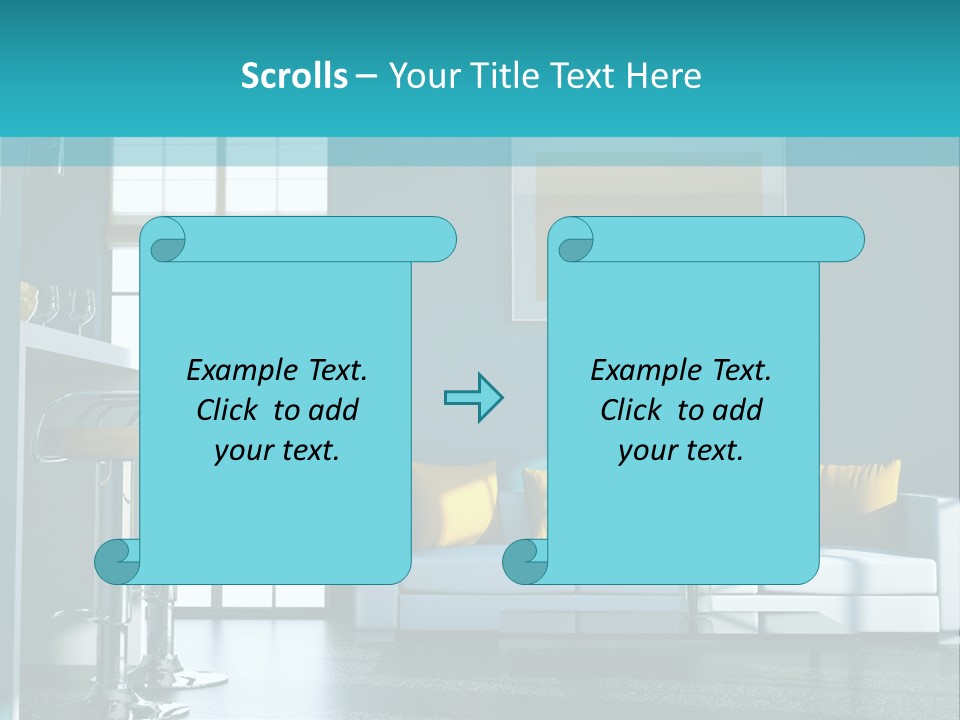 Koch Couch Dekowand PowerPoint Template