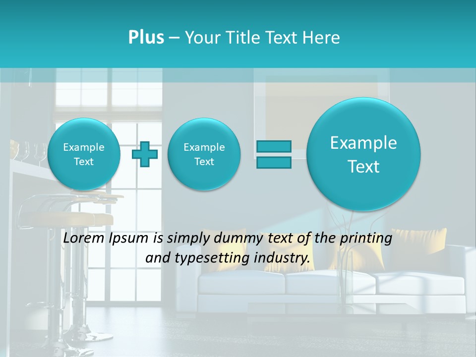 Koch Couch Dekowand PowerPoint Template