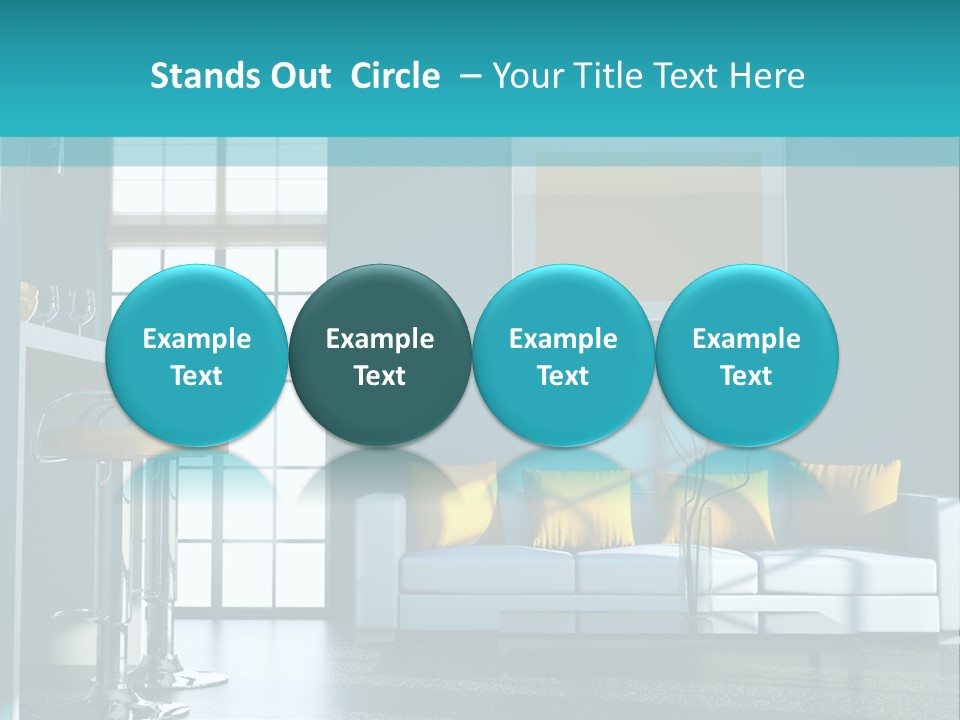 Koch Couch Dekowand PowerPoint Template