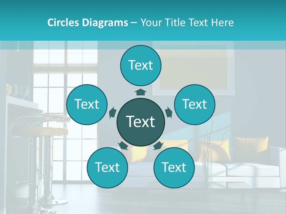 Koch Couch Dekowand PowerPoint Template