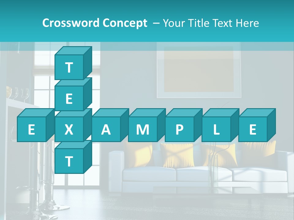 Koch Couch Dekowand PowerPoint Template