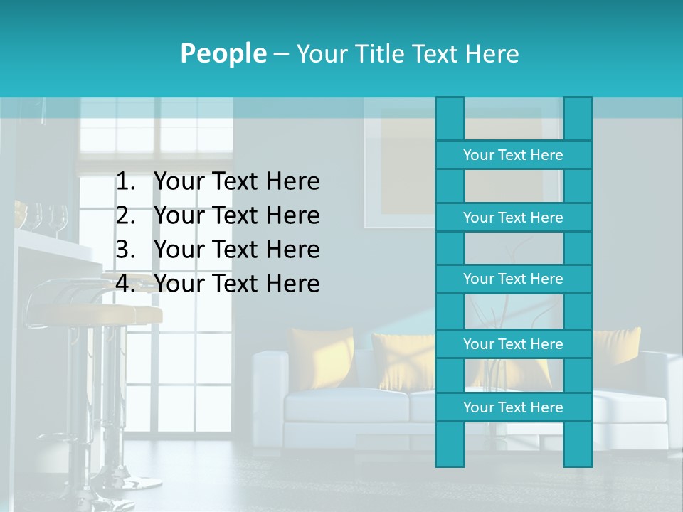 Koch Couch Dekowand PowerPoint Template