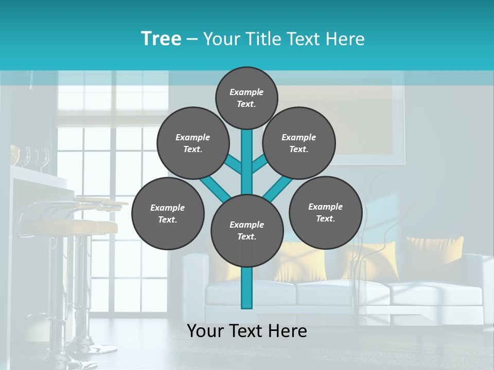 Koch Couch Dekowand PowerPoint Template