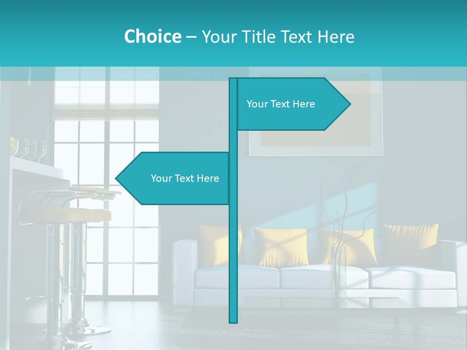 Koch Couch Dekowand PowerPoint Template