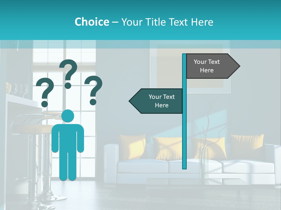 Koch Couch Dekowand PowerPoint Template