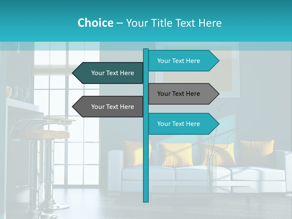 Koch Couch Dekowand PowerPoint Template
