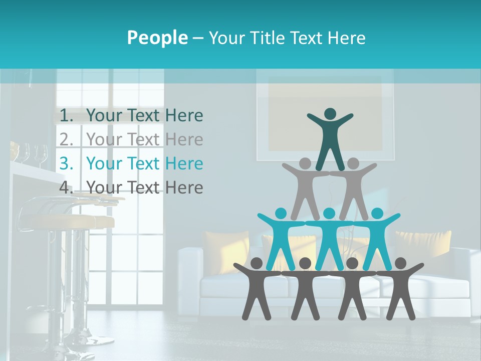 Koch Couch Dekowand PowerPoint Template