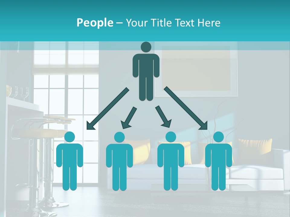 Koch Couch Dekowand PowerPoint Template