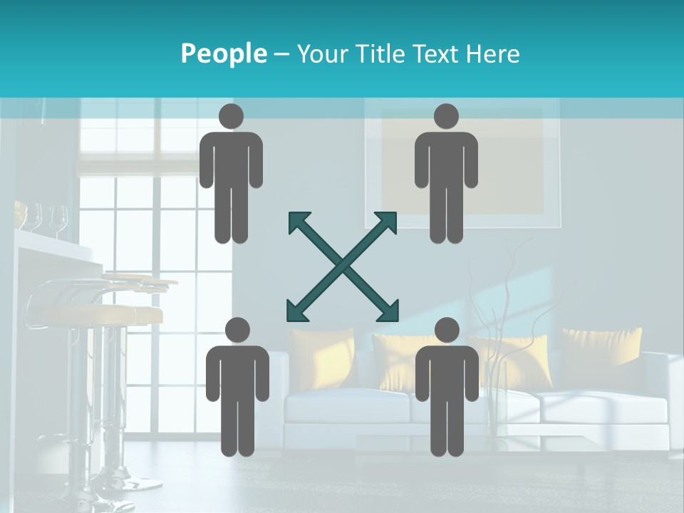 Koch Couch Dekowand PowerPoint Template