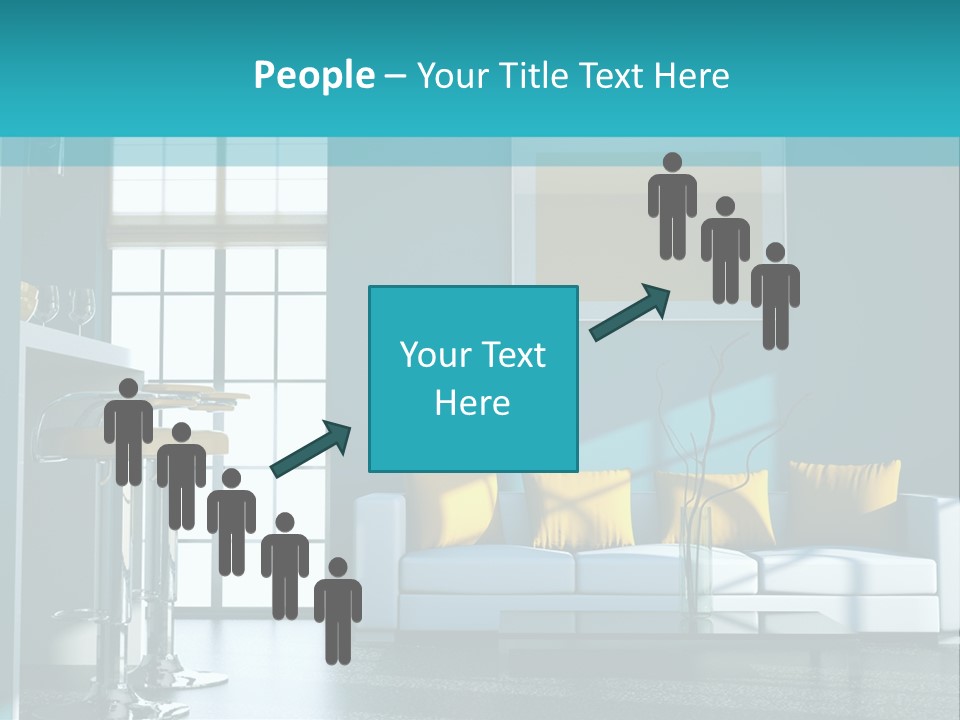 Koch Couch Dekowand PowerPoint Template