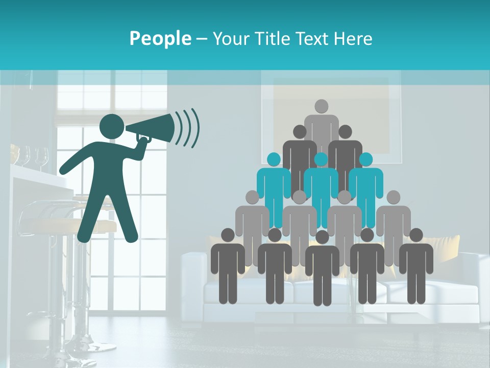 Koch Couch Dekowand PowerPoint Template