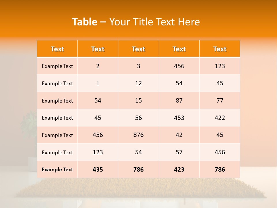Wohnzimmer Weiss Holz PowerPoint Template
