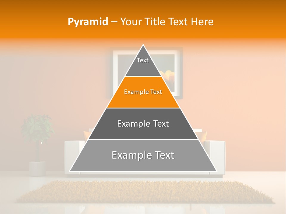 Wohnzimmer Weiss Holz PowerPoint Template