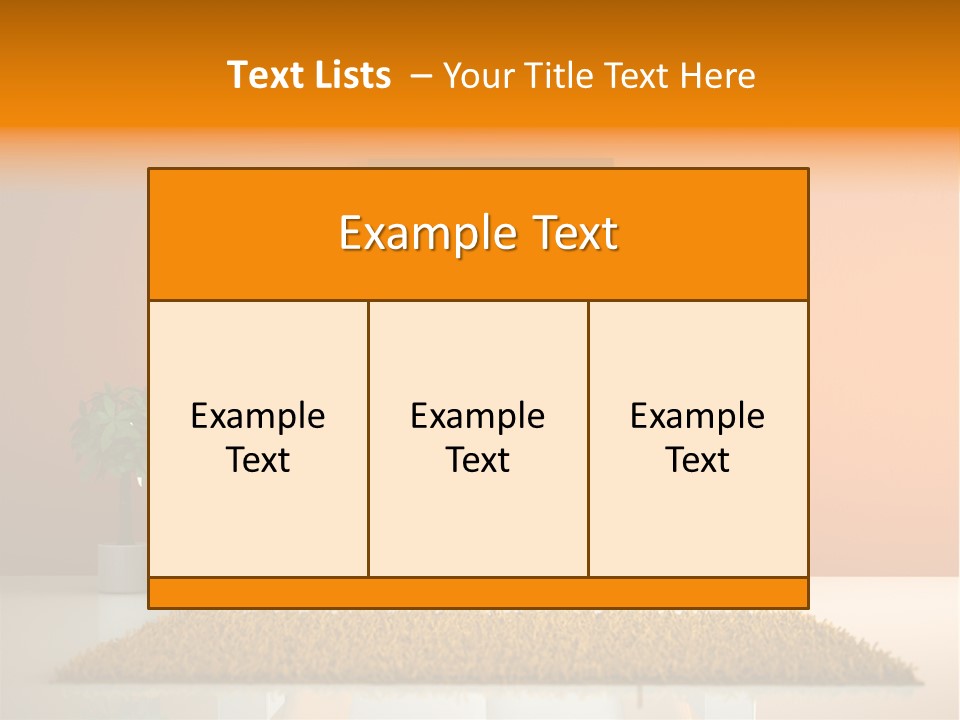 Wohnzimmer Weiss Holz PowerPoint Template