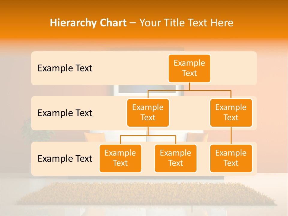 Wohnzimmer Weiss Holz PowerPoint Template
