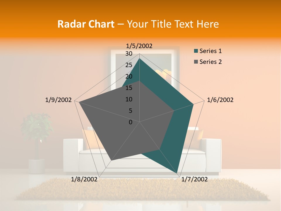 Wohnzimmer Weiss Holz PowerPoint Template