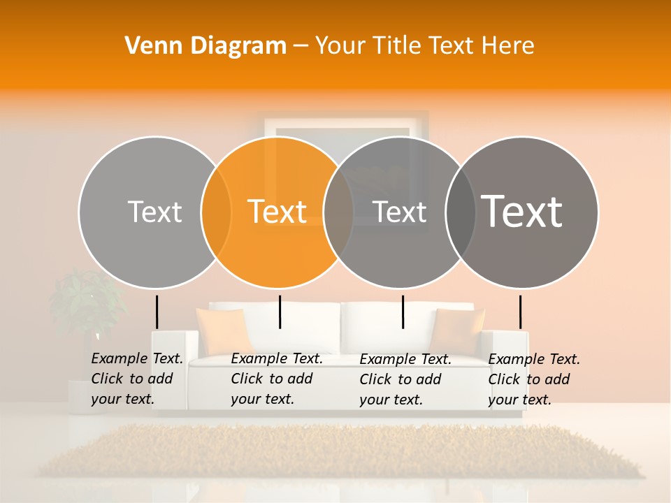 Wohnzimmer Weiss Holz PowerPoint Template