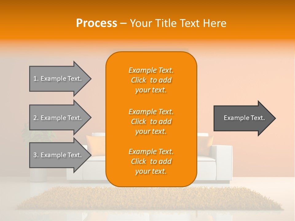 Wohnzimmer Weiss Holz PowerPoint Template