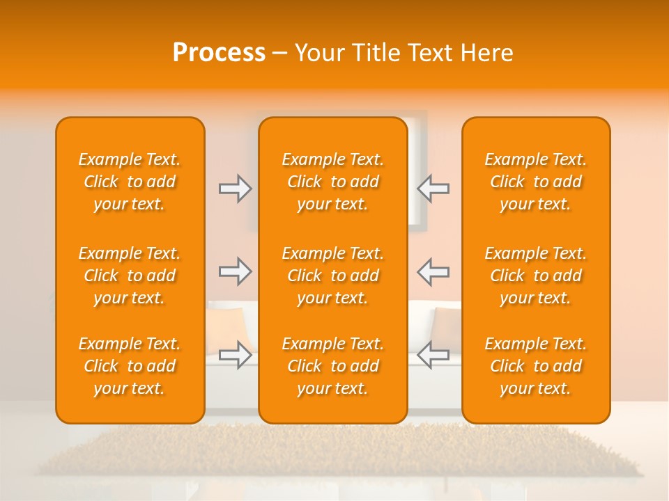 Wohnzimmer Weiss Holz PowerPoint Template