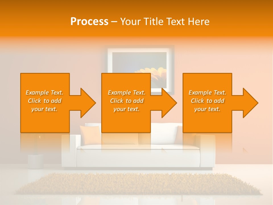 Wohnzimmer Weiss Holz PowerPoint Template