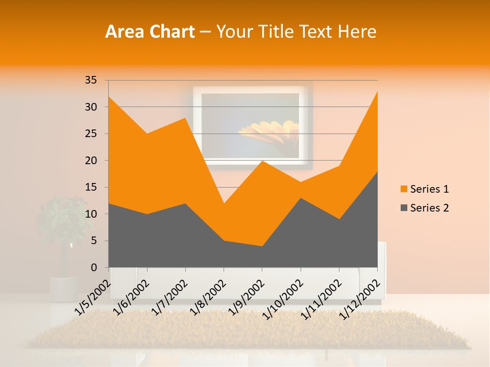 Wohnzimmer Weiss Holz PowerPoint Template