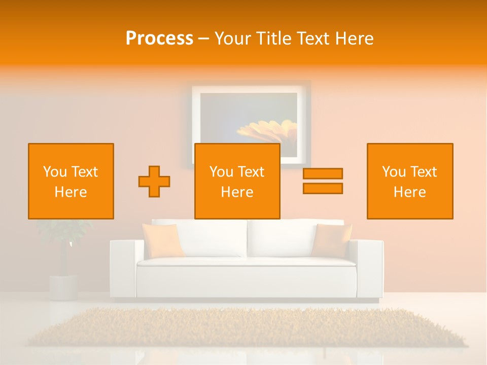 Wohnzimmer Weiss Holz PowerPoint Template
