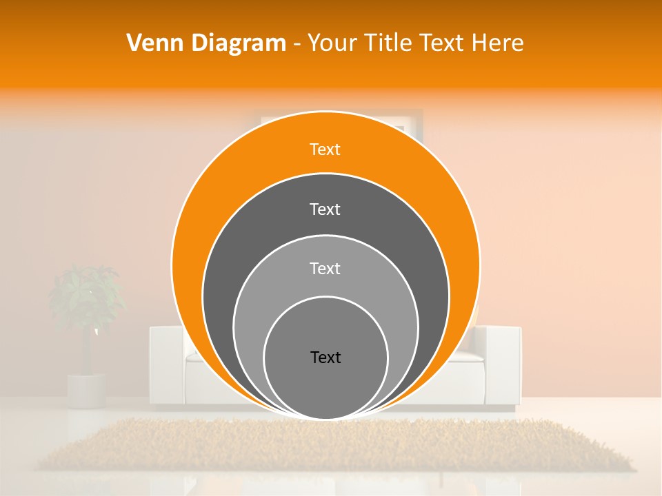 Wohnzimmer Weiss Holz PowerPoint Template