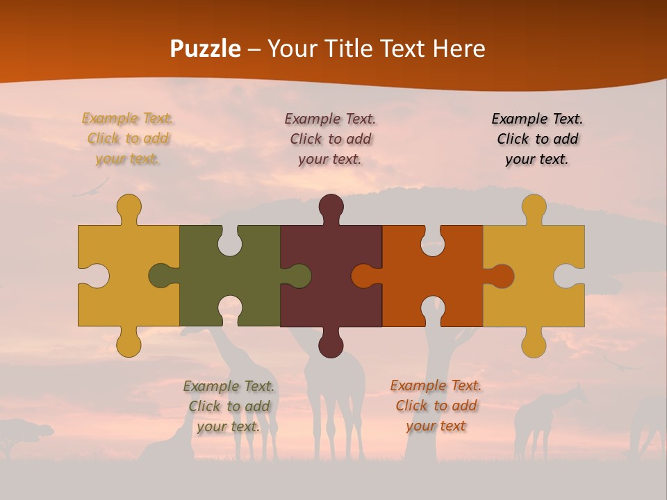 Orange Africa Kenya PowerPoint Template