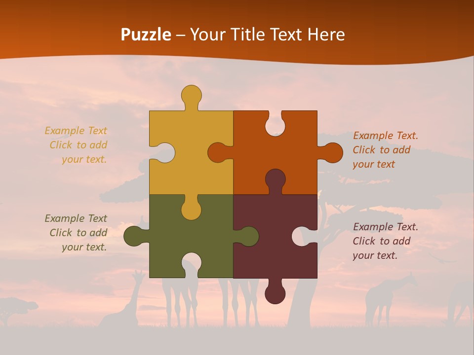Orange Africa Kenya PowerPoint Template