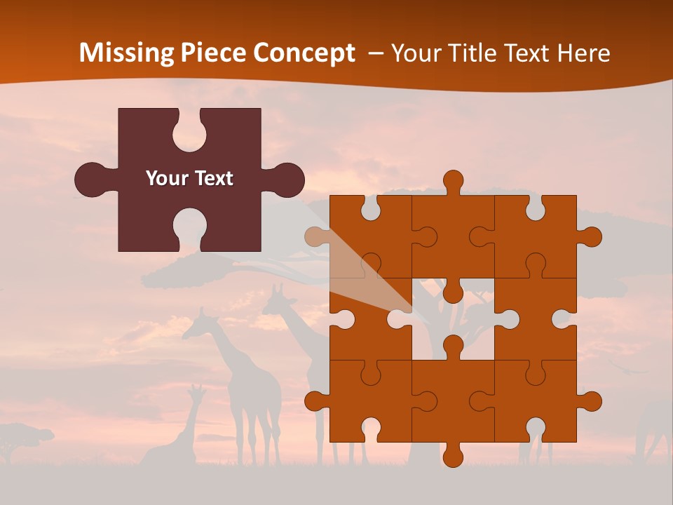 Orange Africa Kenya PowerPoint Template