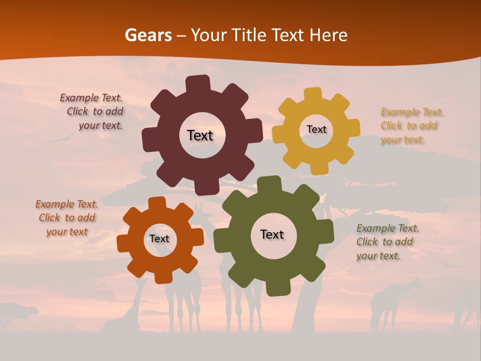 Orange Africa Kenya PowerPoint Template