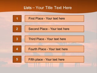 Orange Africa Kenya PowerPoint Template