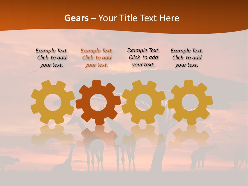 Orange Africa Kenya PowerPoint Template