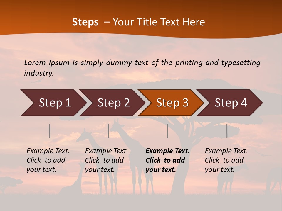 Orange Africa Kenya PowerPoint Template