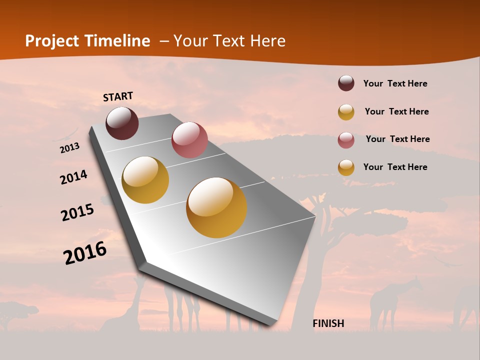 Orange Africa Kenya PowerPoint Template