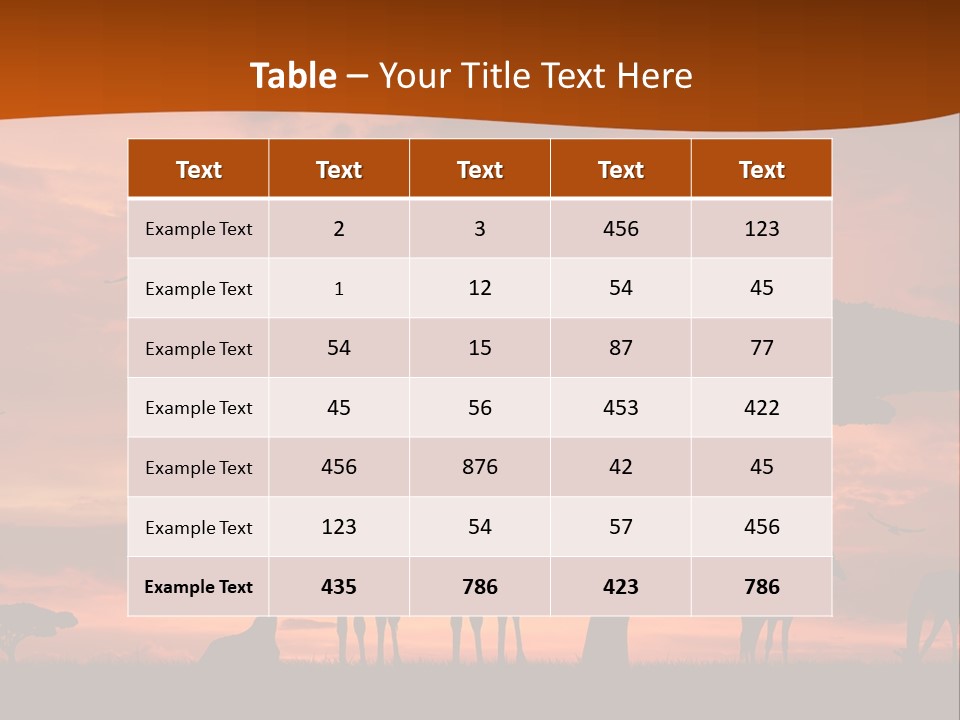Orange Africa Kenya PowerPoint Template