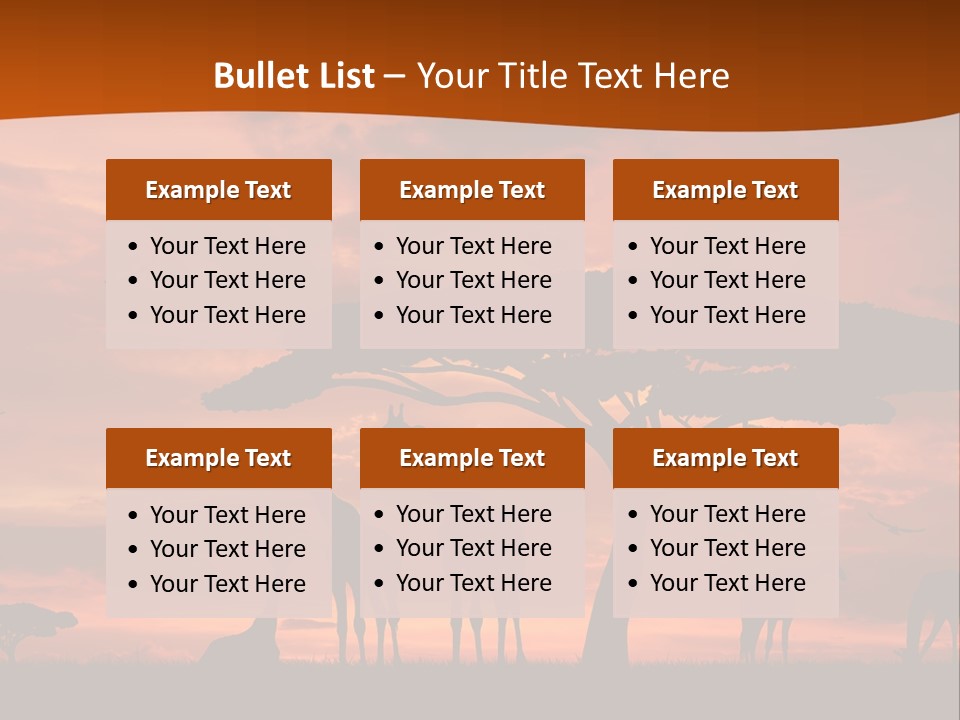 Orange Africa Kenya PowerPoint Template