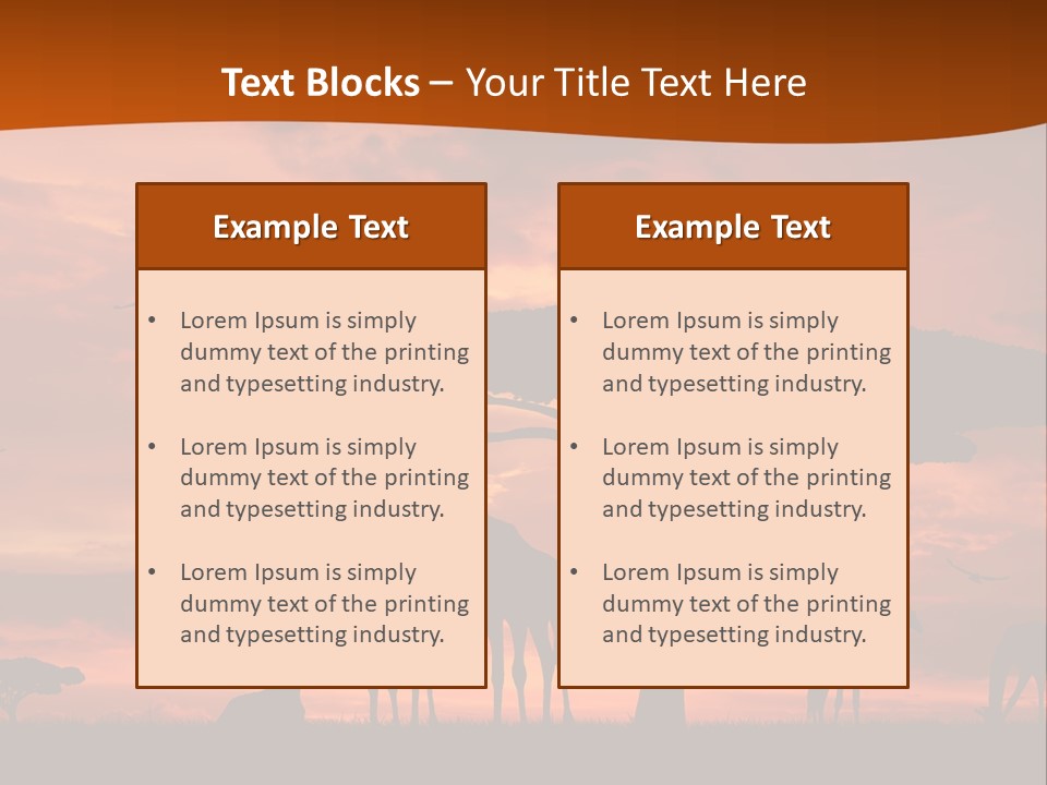 Orange Africa Kenya PowerPoint Template
