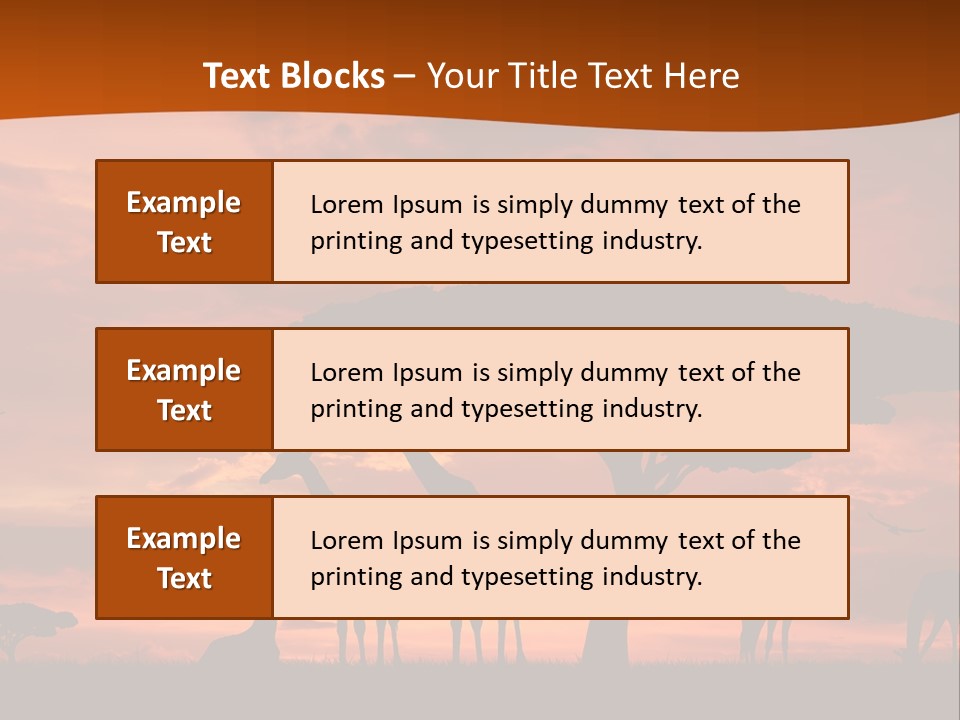 Orange Africa Kenya PowerPoint Template