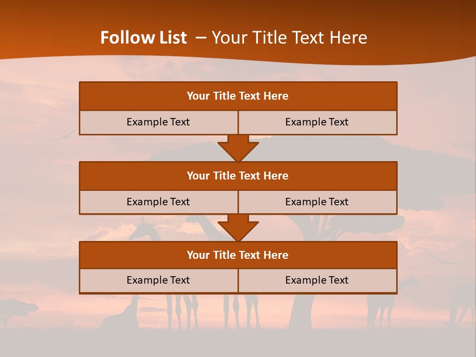 Orange Africa Kenya PowerPoint Template