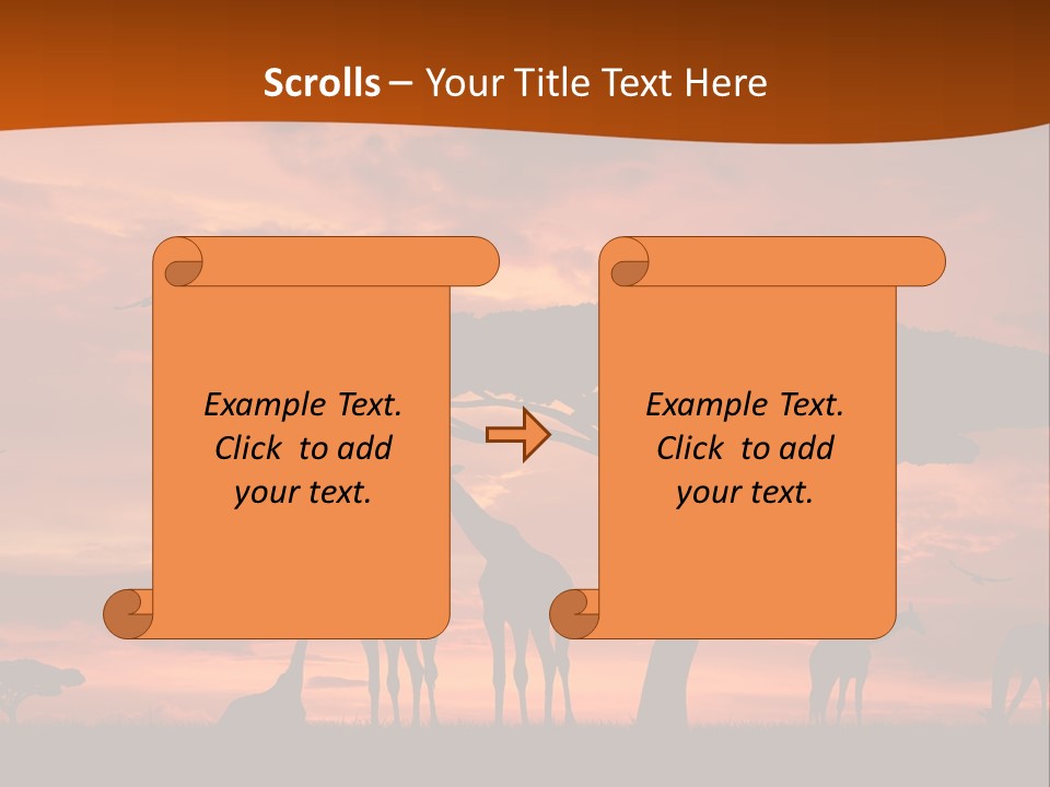 Orange Africa Kenya PowerPoint Template