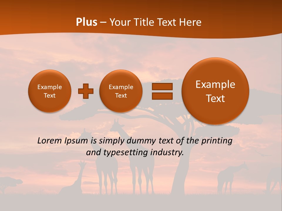 Orange Africa Kenya PowerPoint Template